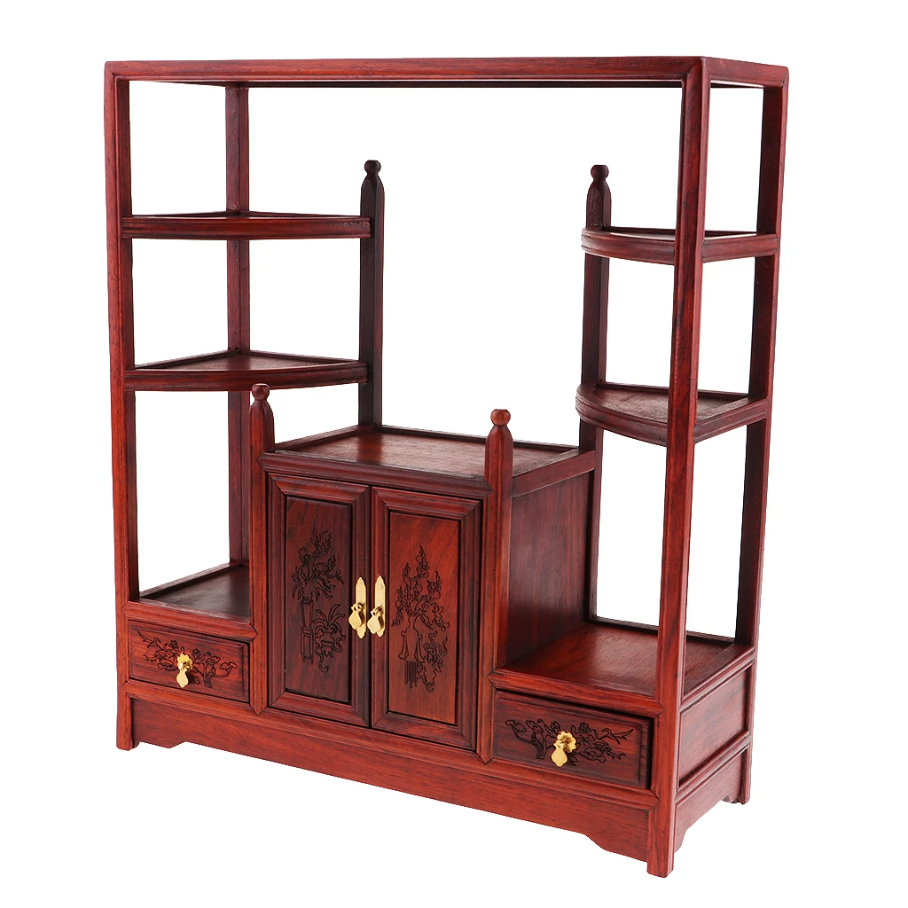 

1/6 Dollhouse Miniature Living Room Furniture Wooden Tea Coffee Cabinet Accs