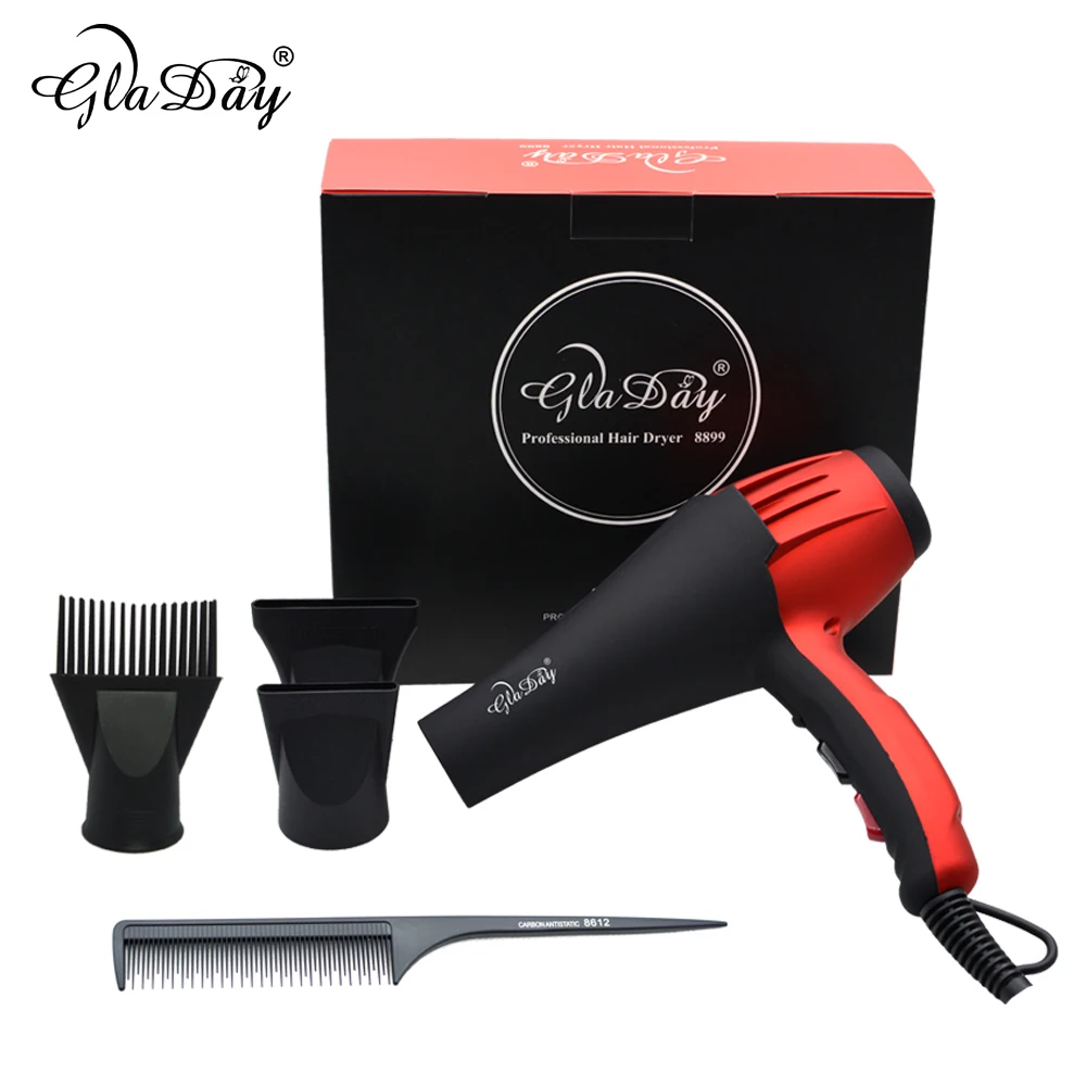 Professional Ionic Hair Dryer Blow Dryer Electric Hair Blower Hair Style Tool High Power With Blue Light 3