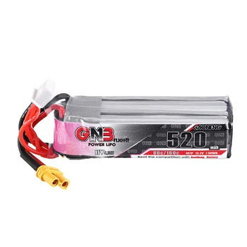 

Gaoneng 15.2V 520mAh 80C 4S HV 4.35V Lipo Battery XT30 Plug for RC Racing Drone