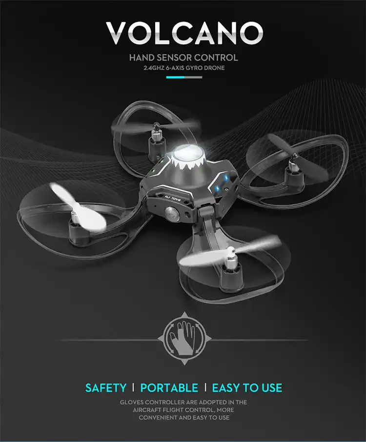 mini drone controlled by hand