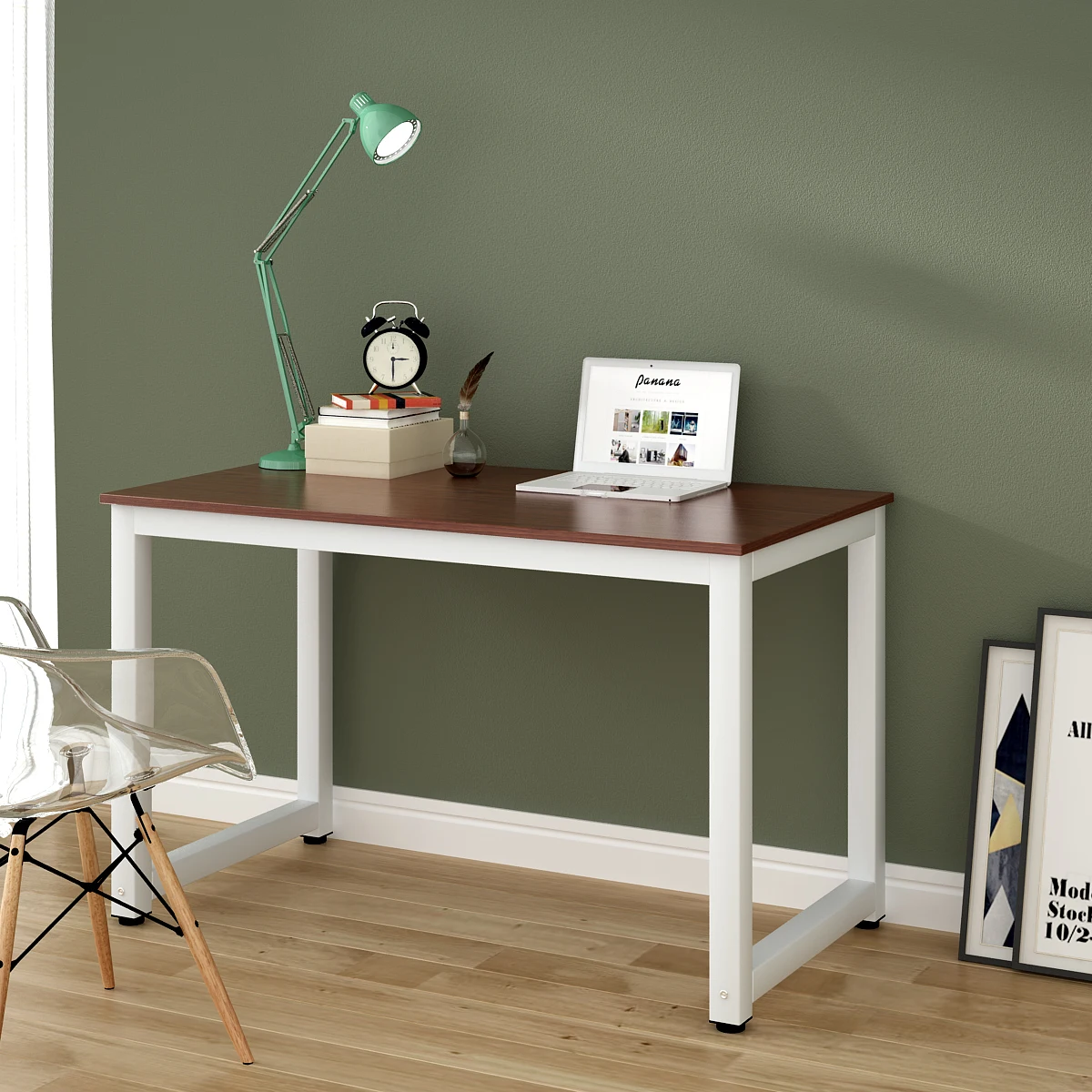 Panana Pc Computer Desk Corner Wooden Desktop Office Workstation