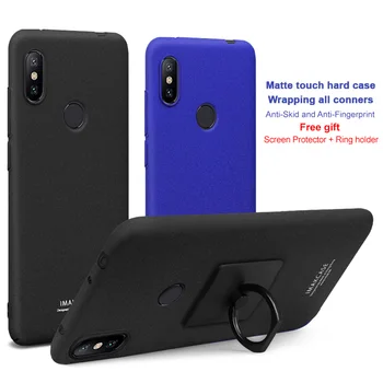 

For Xiaomi Redmi Note 6 Pro case Note6 Pro Case with Screen Protector Imak cowboy coque with stand Back Cover Finger Ring Holder