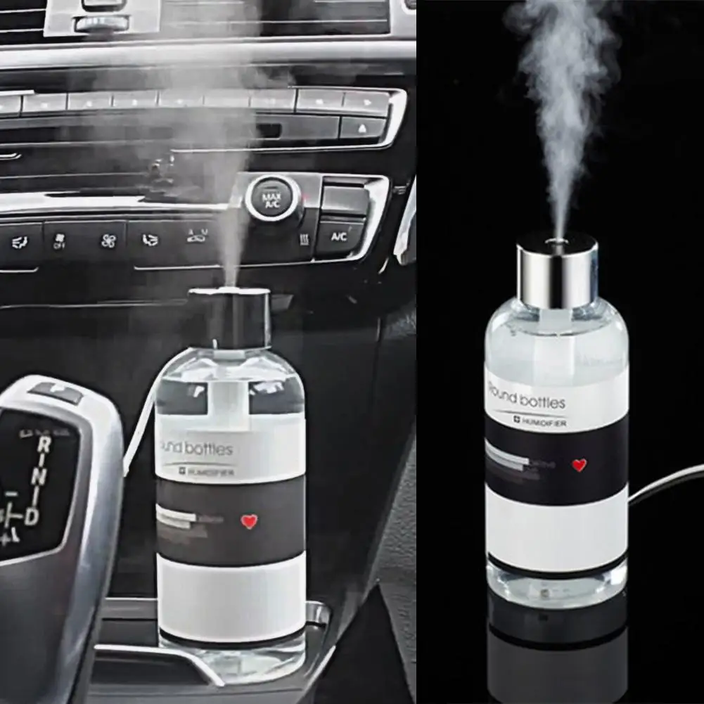 

300ml Mini Portable Mute Car USB Bottle Air Humidifier Purifier Mist Diffuser