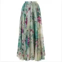 Для женщин модные, пикантные юбки BOHO Для женщин s цветочное Джерси Gypsy длиной макси полный пляжная юбка для лета юбки-солнце