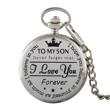 Новое поступление года серебро гладкой кварцевые карманные часы цепи для мужчин женщин кулон Стимпанк цифры модное серебряное ожерелье