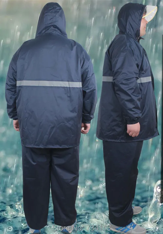 Дождевики больших размеров 6XL/5XL плащ для супер толстых парней максимальная Талия