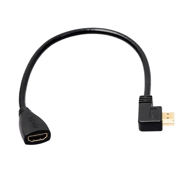 

0.3m HDMI Female to Left 90 Degree Male Cable 1.4V for PS4 TV DVD
