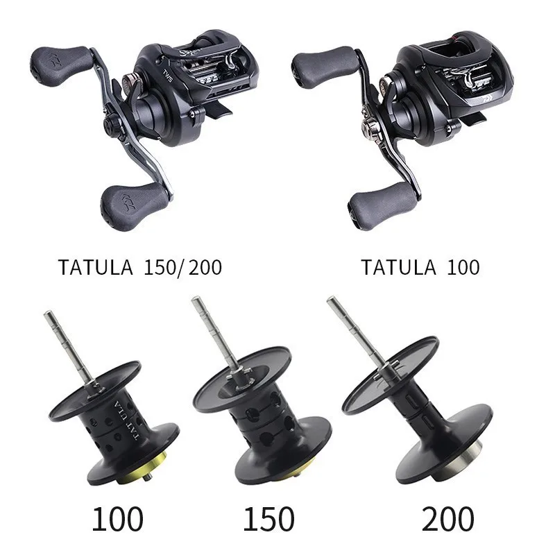 2019 دايوا الأصلي Tatula Baitcasting بكرة 100 H 100HS 100XS 150HS 200 H 200HS 5 كجم الانظار الصيد بكرة الصب بكرة 7BB + 1RB