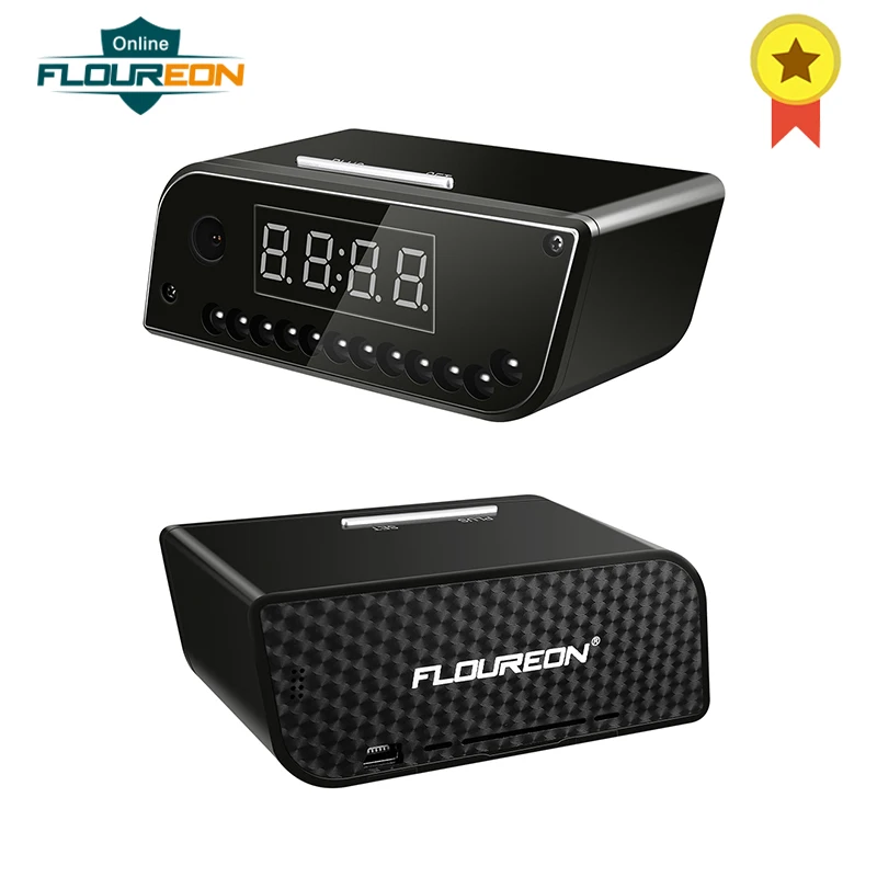 

High - Definition Mirror Alarm Clock Wireless Intelligent Remote Clock Night Vision Lights Camera EU