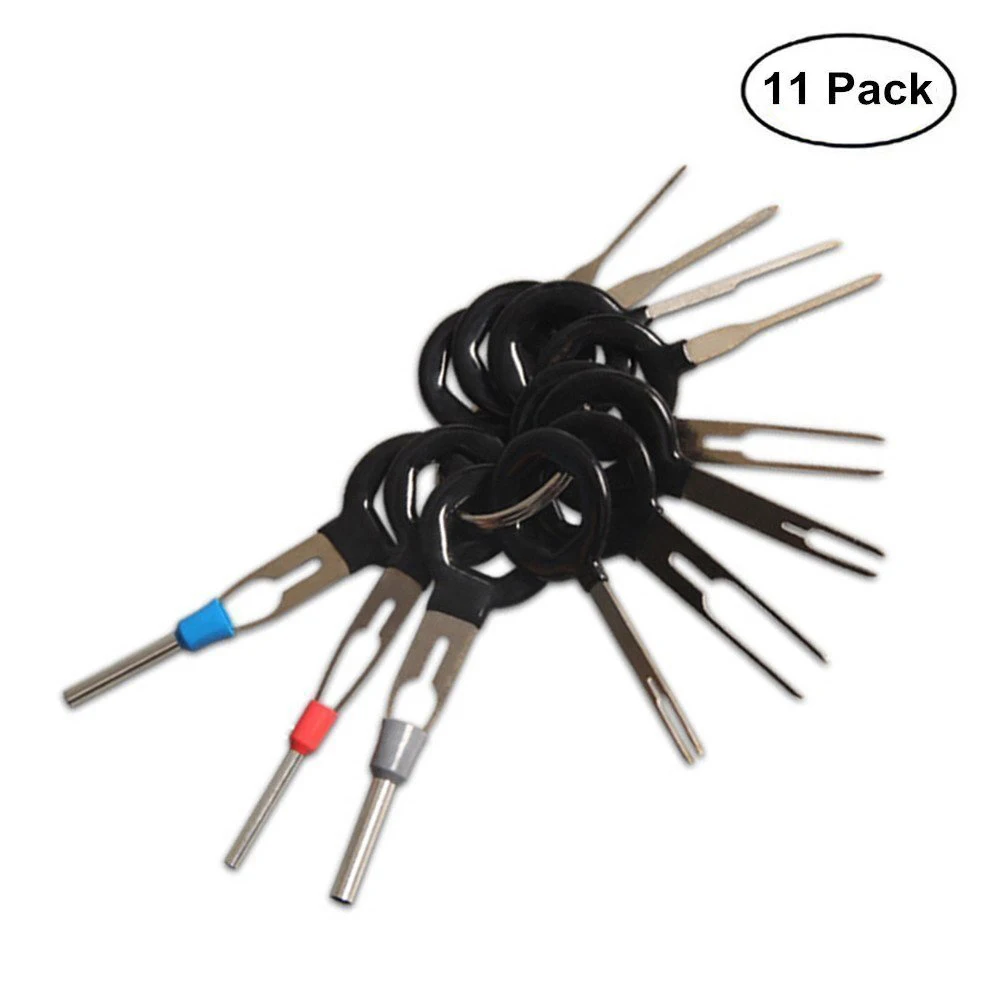 

11 Pcs Car Cable Plug Circuit Board Wire Harness Terminal Extractor Pick Auto Connector Crimp Pin Needle Remove Tool Accessories