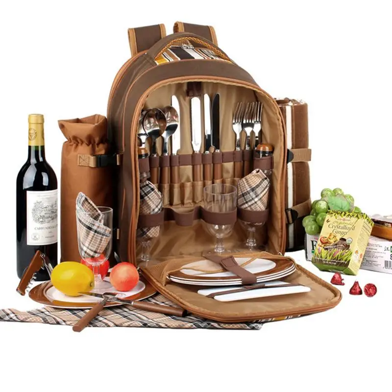 

Portable Picnic Bag Cutlery Bag Multifunction Camping Backpack Outdoor Travel Set Camping Picnic Multifunction Camping Cookware3