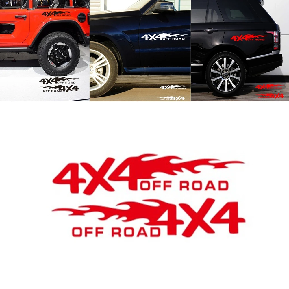 2 шт. 4x4 наклейки для внедорожников 30*5 5 см Декоративные автомобильные мотоциклов
