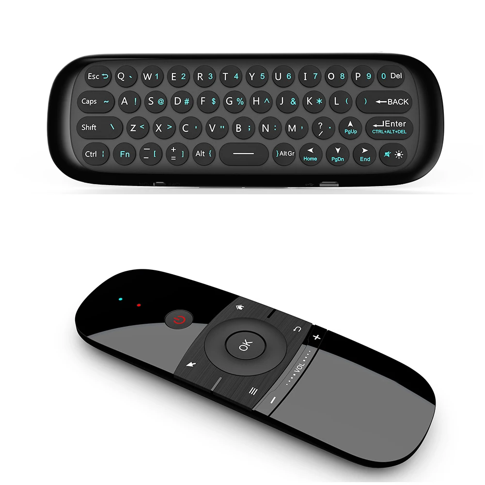 Remote Control Mini Motion Sense Wireless Air Mouse Keyboard Black