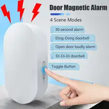 Датчик двери окна 120 дБ Громкая звуковая сигнализация беспроводная домашняя Входная охранная сигнализация Магнитный датчик окна двери Система безопасности устройство
