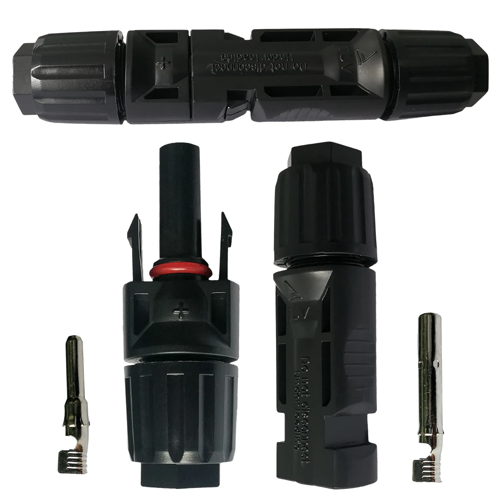 

EASUN POWER 1 pair MC4 Male + Female M/F Connectors Set for PV Solar Panel Cable Accessories