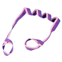 Регулируемый хлопковый Коврик для йоги ремень Слинг Коврик для упражнений Перевозчик ремешка(фиолетовый красный розовый