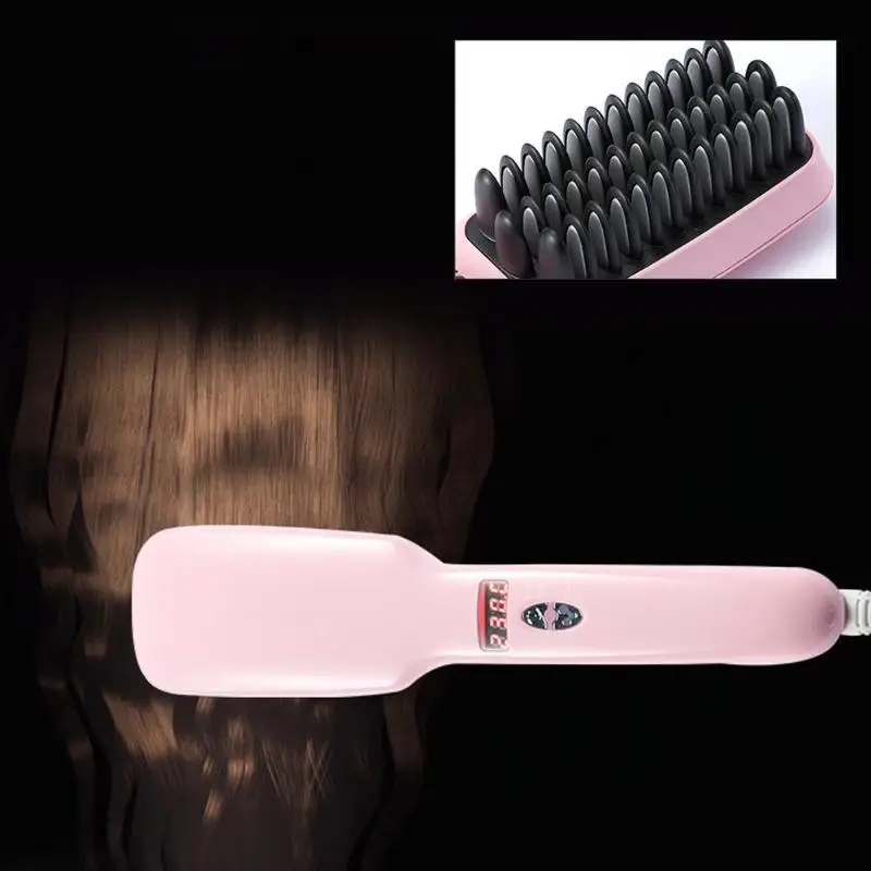 DC110V-240V 30W High Quality Professional Hair Brush Straightener LCD Display Electric Hair Comb Straightening US Plug DC110V-240V 30W High Quality Professional Hair Brush Straightener LCD Display Electric Hair Comb Straightening US Plug