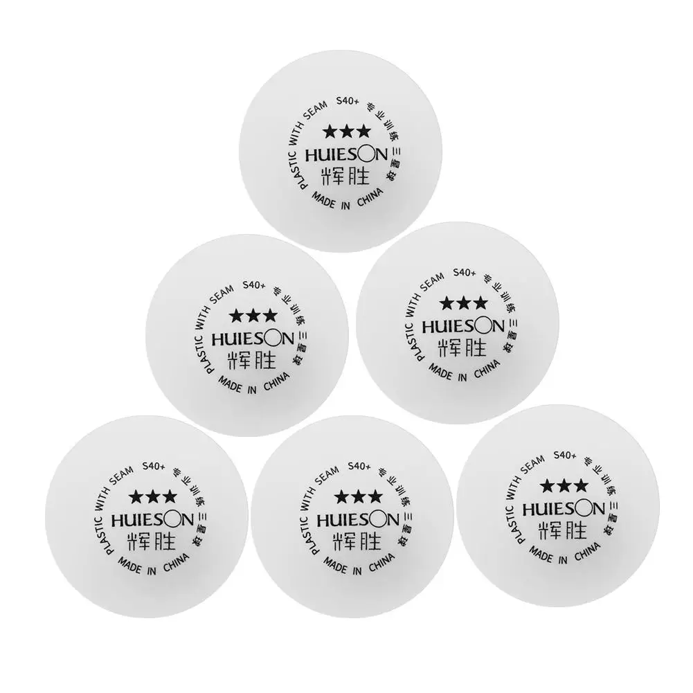 Huieson 6 قطعة جديد المواد تنس طاولة التدريب كرات S40 + 3 نجمة ABS البلاستيك بينغ بونغ لكرات تنس طاولة التدريب