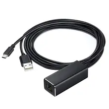 Аудио ТВ карта микро сетевая карта с интерфейсом USB для Chromecast Ethernet адаптер USB 2,0 до RJ45 для Google для Chromecast 2 1 Ultra