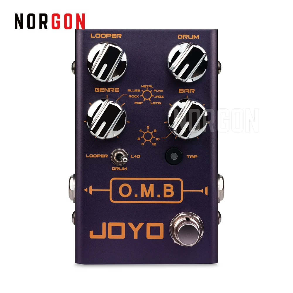 Joyo OMB Лупер и барабанная Гитара педаль эффектов электрический бас Stompbox