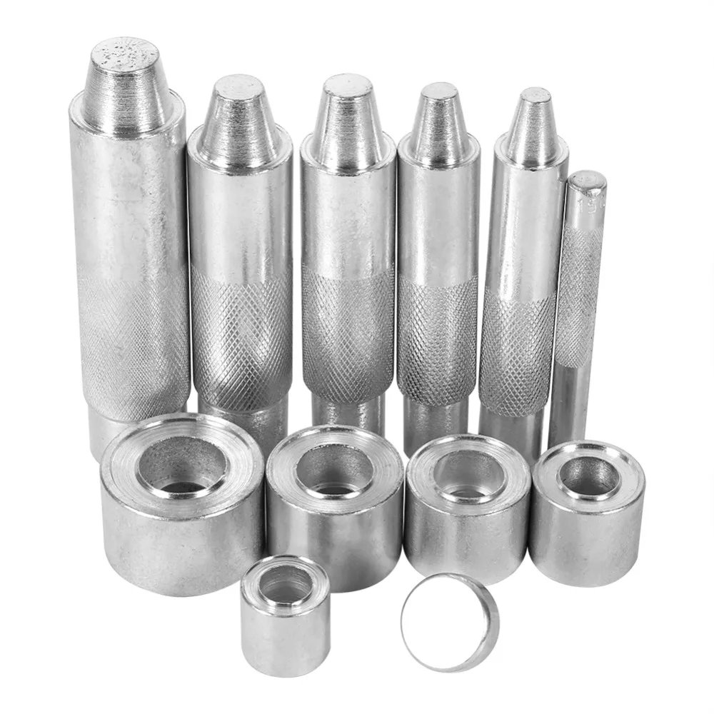

High Quality 4 /12 /14 /17 /18 /20mm Leather Craft Clothing Grommet Punch Tool Diy Eyelet Punch Die Tool Hole Cutter Set