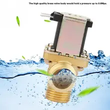 1 шт. латунный Соленоидный клапан DC24V электромагнитный клапан G1/2 электрический клапан нормально пилота с механическим приводом подачи воды Valvola solenoide