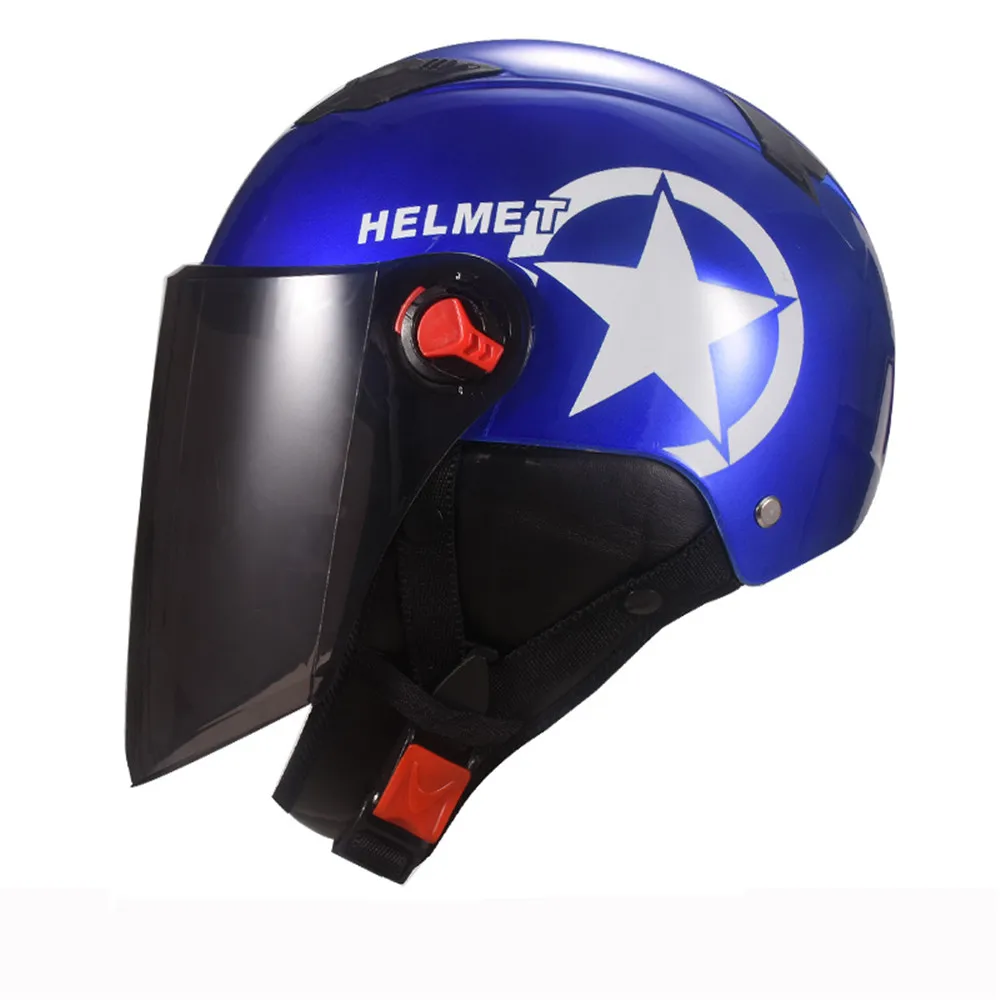 Universal Универсальный Унисекс мотоциклетный скутер открытый шлем с коричневыми линзами дышащий шлем для мотокросса универсальный модный шлем