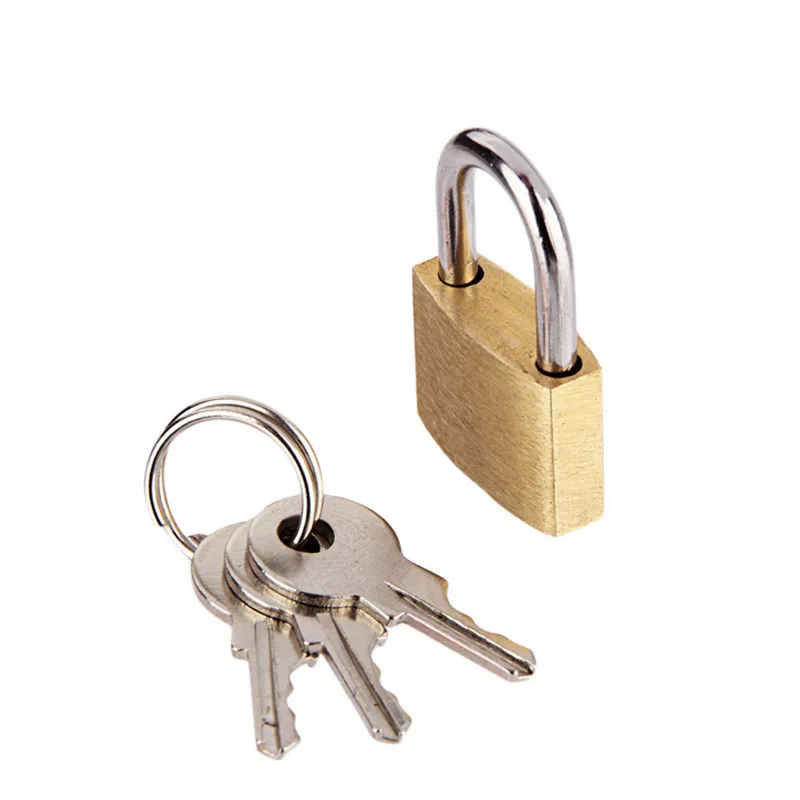 20X30mm small copper key locksmith,drawer cupboard keyed padlock,lock and key Luggage bag ...