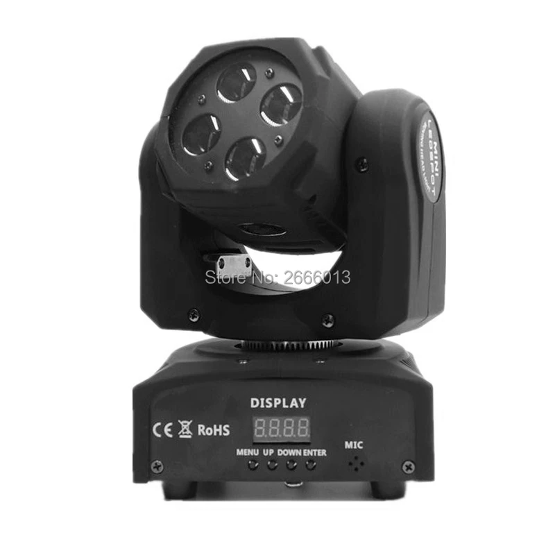 

Niugul RGBW 4X10W Super Beam Moving Head Light 60W High Brightness DMX LED Beam Lights Perfect For DJ Disco Party Wedding Shows