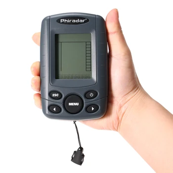 

Portable 2.4 Inch LCD Fish Finder 240FT Depth Range Fishing Finder with Wired Sonar Sensor Transducer Fishing Tackle Pesca