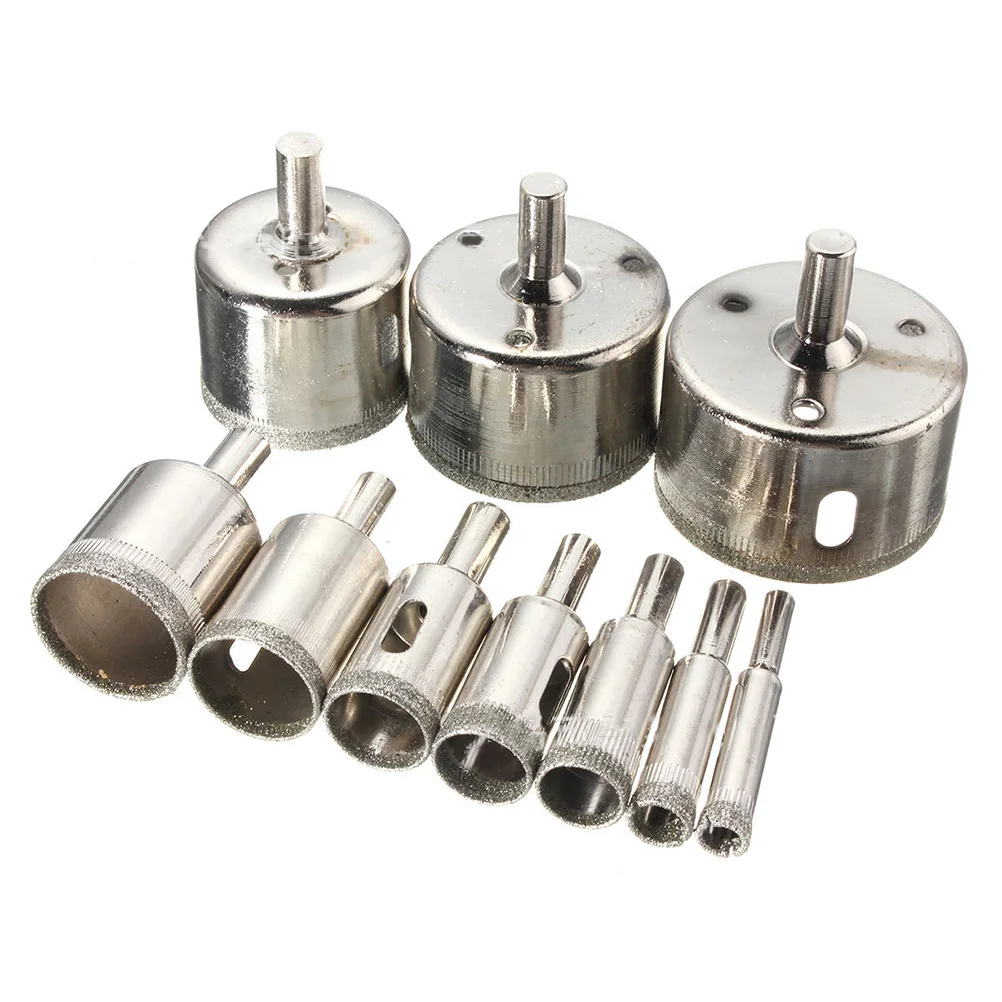 

10pcs Drill Bits Strong Strength Alloy Premium Extractor Drill Bits Hole Saws Remover Tools for Porcelain Ceramics Ceramic Glass