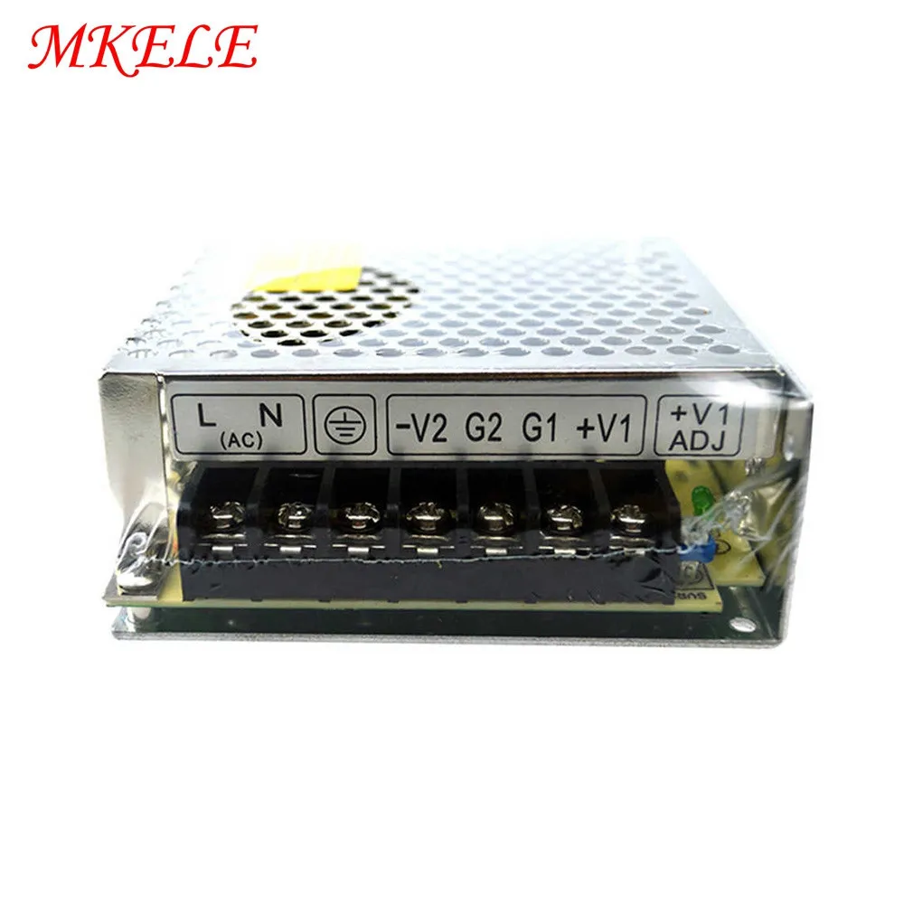 

CE Rohs Approval 50W D-50F15 15V/1.5A -15V/1.5A Dual Output Switch Mode Power Supplies Ready To Ship 110VAC/220VAC