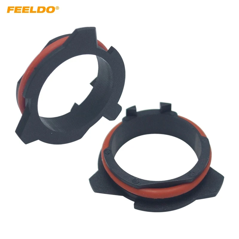 

FEELDO 2x LED Headlight Retainers Adapter for BMW 5 Series E39-2 Benz SLK Car H7 LED Bulb Clip Socket Holder#5936