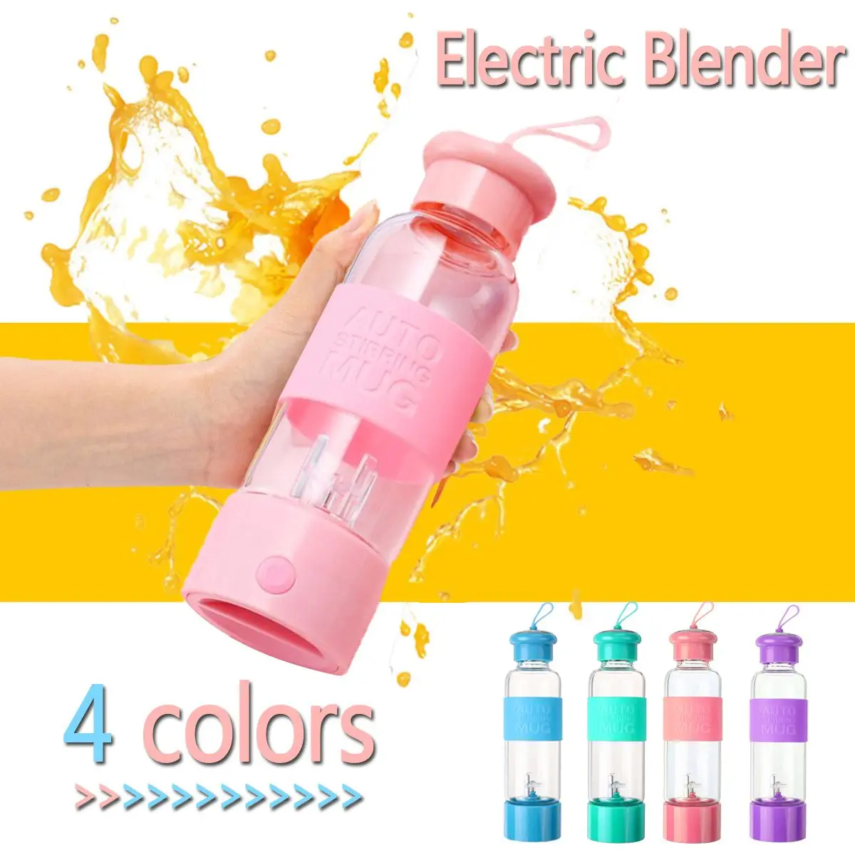 

450ML Portable Electric for Blender Juicer Cup Fruit Mixer Machine Smoothie Maker Bottle Juice Extractor
