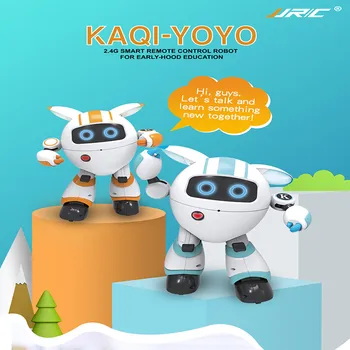 

JJRC R14 Intelligent Remote Control Round Robot Support Voice LED Light Walk Slide Movement USB Charging Funny Robots for Kids
