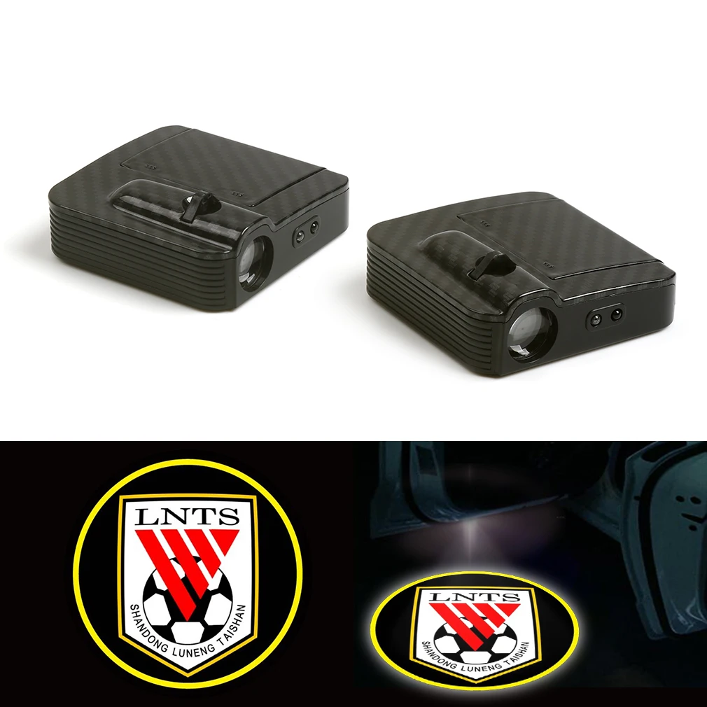 

New Courtesy Fit For LNTS Football Club Car Logo Door Ghost Shadow Laser Projector Light 12V Pair