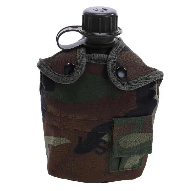 Pesado cubierta ejército botella de agua de aluminio taza nos 1L cantina militar Camping senderismo supervivencia hervidor de agua al aire libre vajilla nueva