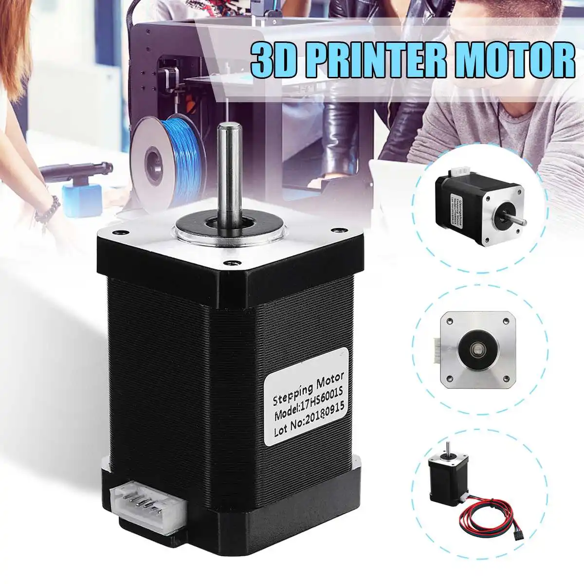 

1Pcs 17HS6001S 4-lead Nema17 42-60mm 1.2A Stepper Motor With 1M Cable 3D Printer Motor For 3D Printer CNC Part