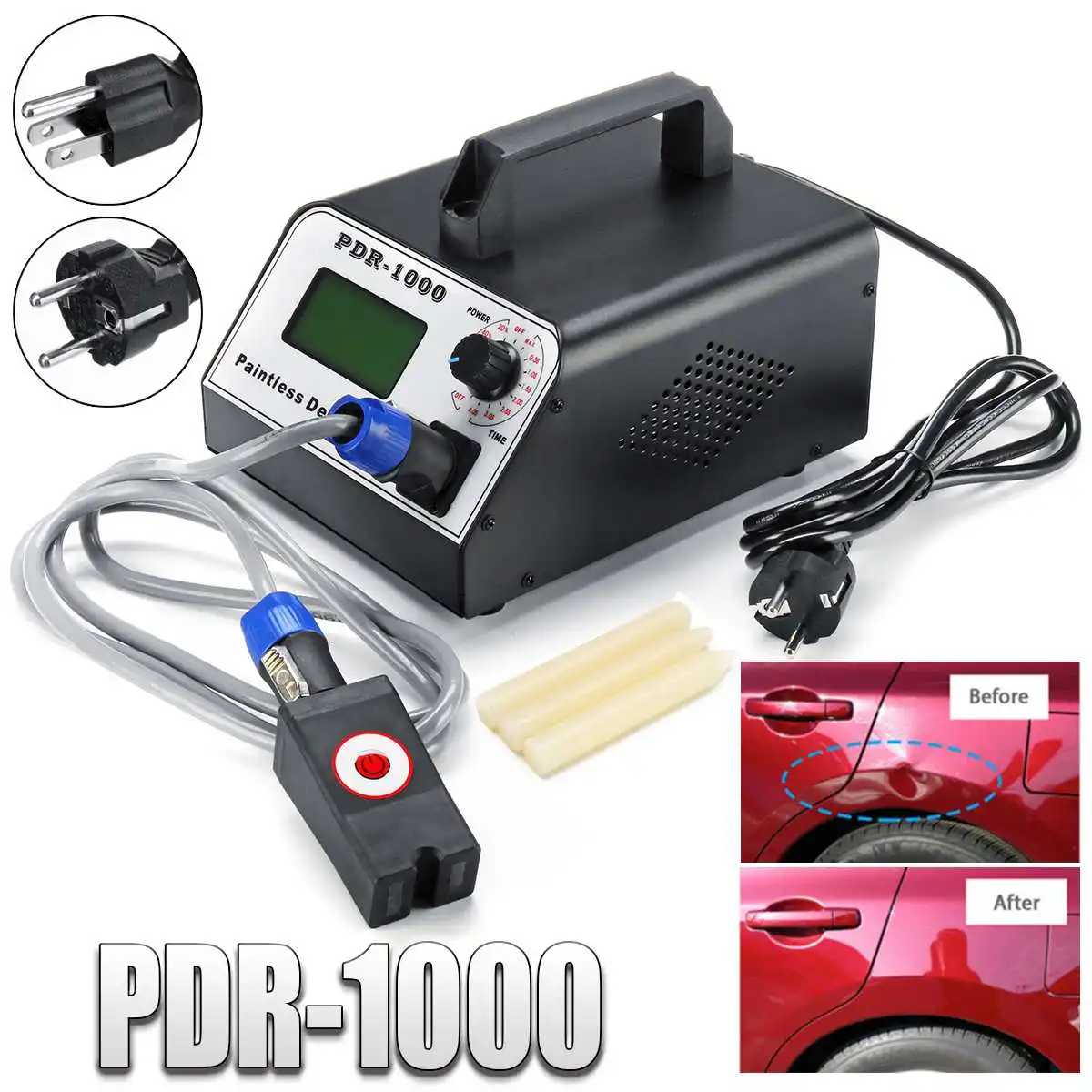 

Car Induction Heater Paintless Dent Repair Remover 220V 1000W for Removing Dents Sheet Metal Tool Sets for Car Body Repair