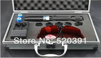 

AAA High Power Military Blue Laser Pointers 500000m 500W 450nm Flashlight Burning Match Dry Wood & Light Burn Cigarettes+Glasses