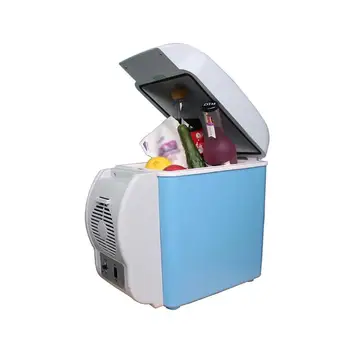 

12V 7.5L Mini Car Fridge Cooler And Warmer Box Cans Beer Cooler Travel Camping Car Home Refrigerator
