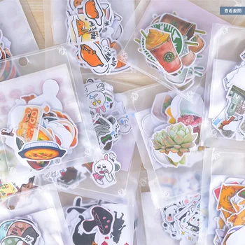 

11-38 pcs/bag Cute cartoon animals paper sticker child dress up diy decoration sticky album diary scrapbooking toys for kids