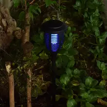 Комаров убийца УФ светодиодный светильник IP65 Водонепроницаемый Насекомых ловушка света зарядное устройство на солнечной батарее с автоматическим переключателем Москитная Ant Fly ошибка освещение