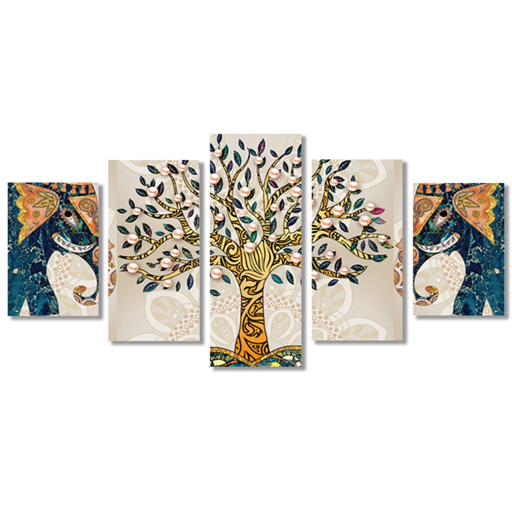 

5D Diamand Painting By Numbers Creative Tree DIY Canvas Oil Painting Wall Decoration For Living Room New