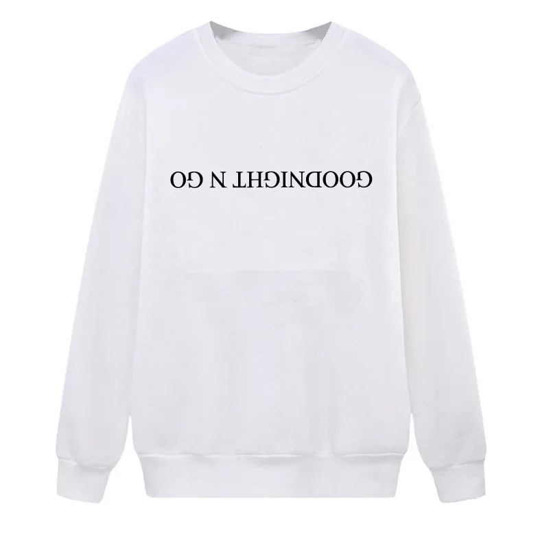 Ariana Grande Goodnight N Go Crewneck свитшот для женщин Tumblr Забавный принт Женская одежда подсластитель без слез левый Плюс Размер Топы