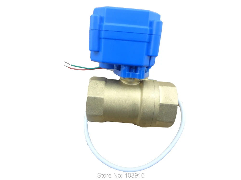 Моторизованный шаровой клапан DN20, 3/"(уменьшить порт), электрический клапан, 2 ходовой шаровой клапан