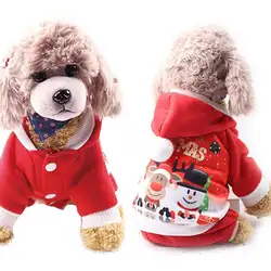 Рождественская Одежда для собак мелких собак Санта костюм для маленьких собак Cat Костюмы куртка пальто домашних животных костюм #11040