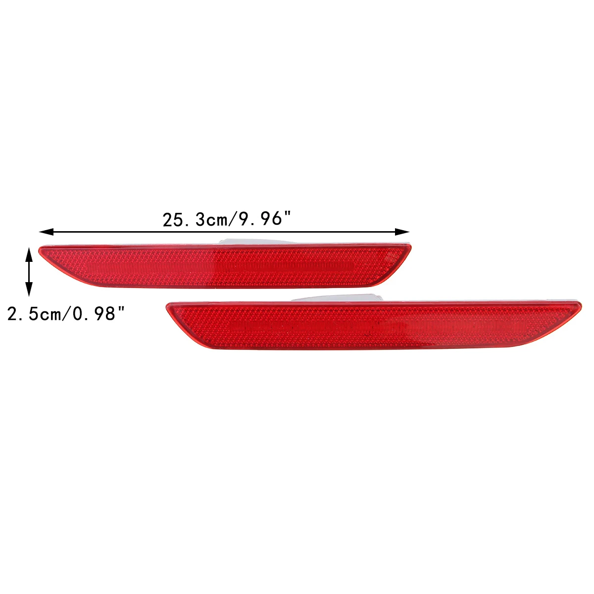 2 шт./компл. красный светодиодный задний Боковой габаритный фонарь отражатель светильник s лампы бампер сигнальный светильник подходит для Ford Mustang