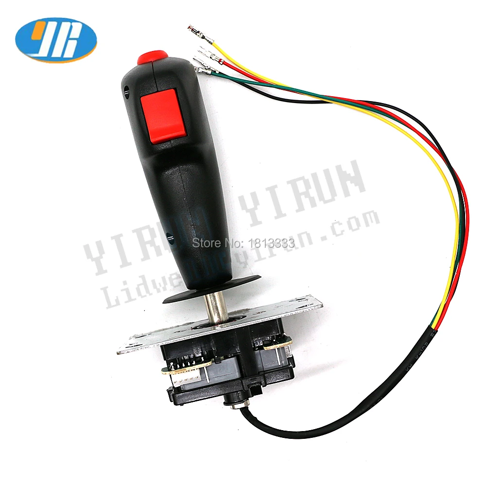 

Flight Stick With Vibration Trigger Joystick and red top fire button 5 Pin 8 way Grip Joystick wshaft Arcade Game machine