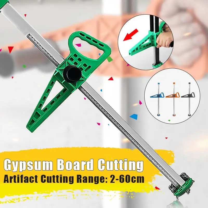 

Stainless Steel Manual Gypsum Board Cutting Artifact Roller Type Hand Push Drywall Cutting Tool Orange/Green/Black
